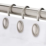 Itoplin Brushed Nickel Shower Curtain Hooks, Decorative New. Price: $20.32.