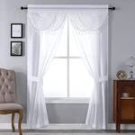 Regal Home Collections Amore 5-PIECE Window 54"W X 84"L (pack Of 5), White New. Price: $50.70.
