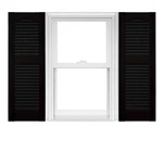 Mid America Open Louver Inch Vinyl Shutters (1 14.5"W X 64"H, Black New. Price: $96.99.