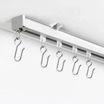 Ceiling Curtain Track System With Wall Mount, Silent Rail For Room Di... New. Price: $81.89.