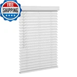 Smonter 2" Slat Faux Wood Blinds Crown Valance Cordless Horizontal Room Darkenin New. Price: $74.99.