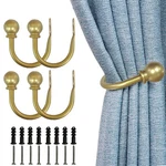 Curtain Holdbacks, Hooks For Drapes With Screws Wall Mounted, Decorat... New. Price: $31.20.