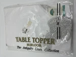 Heritage Lace Heirloom Round 34 White Table Topper Antiquity Linen Peking New. Price: $9.41.