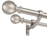 Hosmile Double Curtain Rods For Window Inches 72-144", Brushed Nickel New. Price: $70.67.
