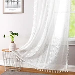 Ronaldecor White Boho Linen Textured Tassel 40"W 54"L (pack Of 2), New. Price: $37.99.