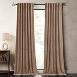 Pony Dance Blush Velvet Curtains - Light 52"W X 96"L (pack Of 2), Beige New. Price: $73.33.