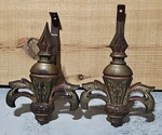 Antique Judd Cast Iron Drapery Curtain Hook Tieback Set Ornament Bracket Pat Apf. Price: $29.99.