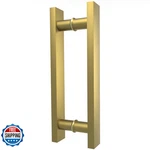 Lvyihan Titanium Gold Square Barn Door Handles 12/16/18/24/36/48/59 Pull Push New. Price: $44.98.