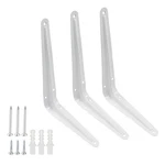 Hordion 12 Pack White Shelf Brackets 8 Inch, Heavy Duty Right Angle... New. Price: $19.20.