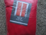 Goodgram 2 Pack: Basic Rod Pocket Sheer Voile Window Curtain Panels - Red 104IN New. Price: $14.99.