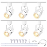 Bravsekai White Led Track Lighting Heads Kit, 10W 6 3000K New. Price: $128.99.