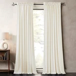 Pony Dance White Velvet Curtains 84 Inches - Soundproof Room Darkening Curtai... New. Price: $58.12.