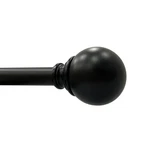 Better Homes & Gardens Matte Black Metal Ball Curtain Rod Set 42-120 New. Price: $40.87.