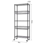 Trinity 5-TIER Nsf Wire Shelving W/ Baskets, 30" X 14" D 75.5" New. Price: $156.76.