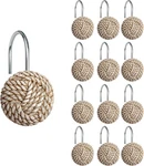 Sunlit Boho Knots Shower Curtain Hooks, Home Decorative Off White New. Price: $14.76.