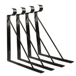 4 Packs Of Heavy Duty Closet Shelf And Rod Bracket, Eau Black Br... New. Price: $35.64.