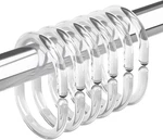 Amazer Plastic Shower Curtain Rings, Hooks, 24 Pcs Shaped New. Price: $9.91.