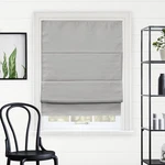 Chicology Cordless Roman Shade 23"W X 64"H, Del Mar Pearl Grey (blackout) New. Price: $96.99.