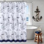 Ds Bath Nautical Fabric Shower Curtain, 72"W X 72"L (pack Of 1), Aviation New. Price: $32.99.