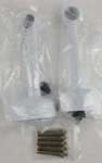 Alise Home Wall-mounted Curtain Brackets,rod Holders,fits Rods Up To 1" Open. Price: $19.99.