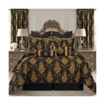 Loom And Mill 9-PIECE Jacquard Comforter Set, Luxury Classic Black Damask Jac... New. Price: $379.79.