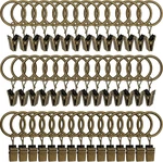 Weekseight 44 Pack Bronze Curtain Rings With Clips, Hooks Hangers Cli... New. Price: $14.76.