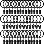 20PCS Curtain Rings With Clips Metal Drapery Hooks For 1IN Rods New. Price: $17.49.