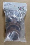 Kirsch Wood Rings For Inch Pole Estate Oak 5502EG820 Pack Of 4 New. Price: $15.00.