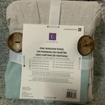 Lush Decor Linen Button Light Filtering 1 Curtain Aqua/off/white 40 X84 New. Price: $31.73.