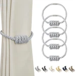 Magnetic Curtain Tiebacks, Decorative Drapery Holdbacks Modern Woven Tie-back... New. Price: $26.47.