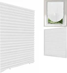 Maloki Temporary Window Blinds, Pleated Shades Cordless Fabric Light Filtering New. Price: $13.31.