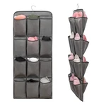Dual Sided Hanging Shoe Organizer For Closet With 24 Large Pockets Sh... New. Price: $23.48.