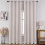 Cucraf 100% Blackout Window Curtains 90 Inches Long 2 Panels Set, Faux Linen New. Price: $70.99.