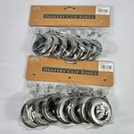(2)DRAPERY Curtain Clip Rings Antique Pewter Finish 14 Total Bed Bath & Beyond New. Price: $16.99.