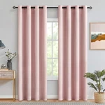 Miulee Light Pink Room Darkening Curtains Thermal Insulated Drapes Solid Window New. Price: $31.89.