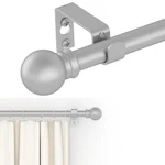 Gxoackj Curtain Rods For Windows 48 To 84-93 Inch, 5/8 Decorative Silver... New. Price: $27.25.