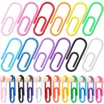 Colorful Paper Clip Shower Curtain Hooks Rainbow Plastic Rings 12 Pcs Set New. Price: $23.10.