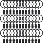 36 Pack Curtain With Clips, Drapery Rings, Hangers Drapes New. Price: $9.99.