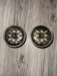 Kirsch Curtain Drapery Holdback Tie Set Of 2 Round Ornate Floral 4.5" Used. Price: $25.00.