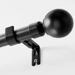 Jinchan Black Curtain Rods For Windows 72 To 144 Inch, Diameter Adjustabl New. Price: $49.87.