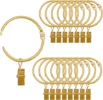 Inch Openable Curtain Rings With Clips Gold, 18 Pack 2'' Metal New. Price: $15.78.