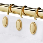 Itoplin Gold Shower Curtain Hooks, Set Of 12, Rust Resistant, Heavy New. Price: $17.41.