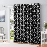 Melodieux Moroccan Room Darkening Blackout Grommet Top Curtains, 100 By 84 In... New. Price: $39.50.