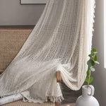 Boho Lace Curtains 84 Inch 2 Panel,rod Pocket Vintage Bohemian Farmh... New. Price: $68.51.