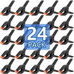 Nuitpy 24 Pack 3.5 Inch Plastic Spring Clamps Black Heavy Duty Clips Backdrop New. Price: $17.80.