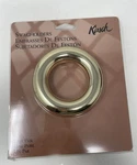 Kirsch Swagholders 2 Sets 5454.063 Scarf Rings Nos 700179 Brass Finish 4" New. Price: $11.99.