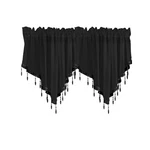 Sheer Solid Country Curtain Drapes Window Treatment Valances Beaded Ascot Rod... New. Price: $25.04.