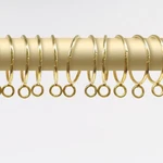 Coideal Curtain Rings With Eyelet - 20 Pack 1.5 Inch Openable Metal Gold New. Price: $13.03.