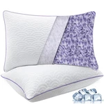 Molclcuy Memory Foam Pillows Queen Size Set Of 2 Adjustable Cool Pi... Fast Ship New. Price: $53.99.
