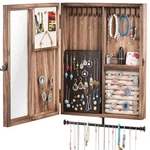 Keebofly Wall Mounted Jewelry 15.7 X 13 2.4 Inches, Carbonized Black New. Price: $62.99.